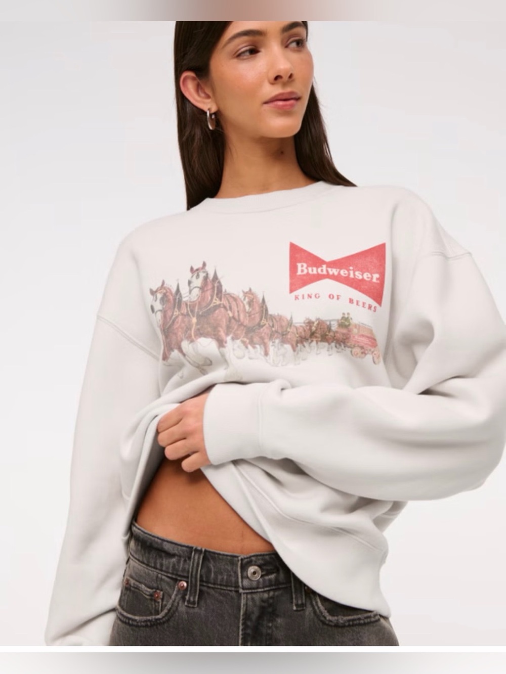 Abercrombie & fitch soft A&F collection Budweiser Sunday crew - Picture 2 of 6